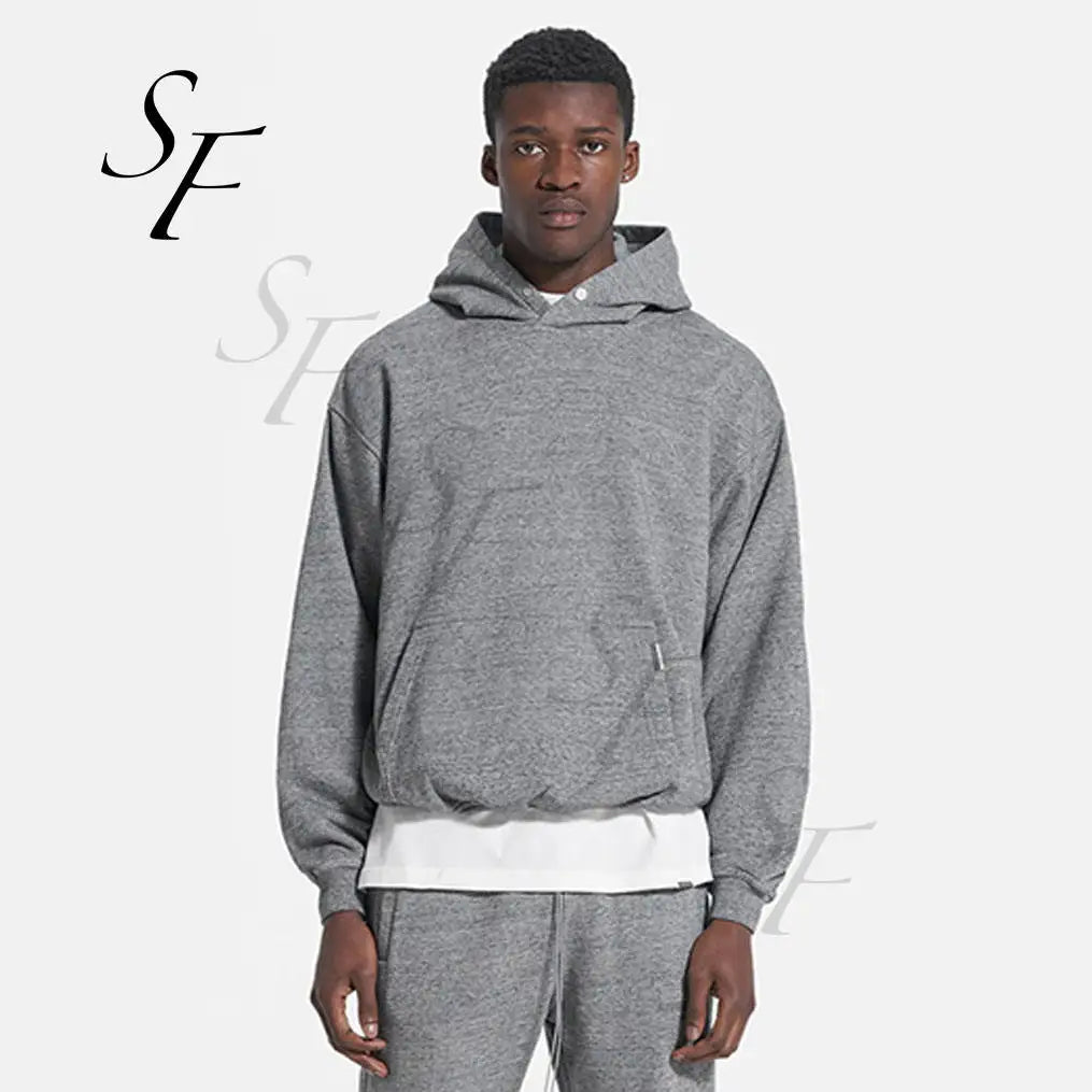 Custom Logo Private Logo Cotton Plus Size Men Plain Hoodies Oversized Blank Crew Neck Sweatshirts for Unisex