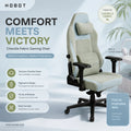 Custom HOBOT Chenille Fabric Zero Gravity Ergonomic Gaming Chair Built-in Lumbar Support Steel Frame Racing Office Furniture