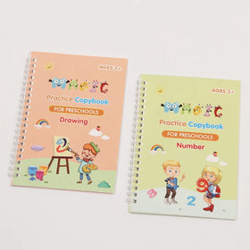 School Products Magic Reusable Book with English Language for Preschool Kids Practice Copybook