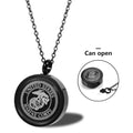 Cross-border Urn Can Be Opened Pendant Titanium Steel Hot Sale Commemorating Relatives Titanium Steel Clavicle Chain