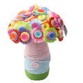 Button Kids DIY Felt Flower Bouquet Kit Educational Fabric Flower Craft for Home Decor for Children