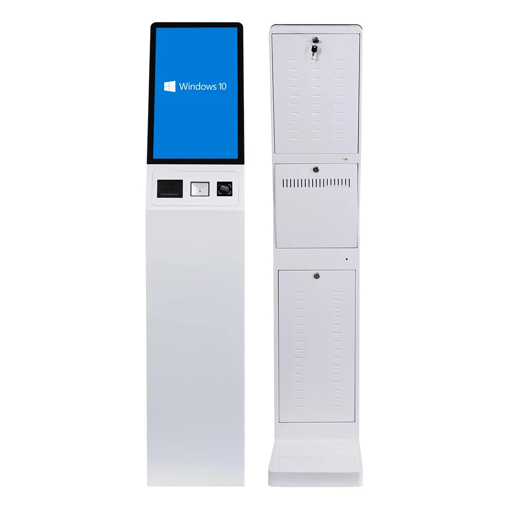 Touchwo Hot Sell 15.6 Inch 21.5 Inch Self Service Advertise Touch Screen Stand Info Kiosk with Printer NFC