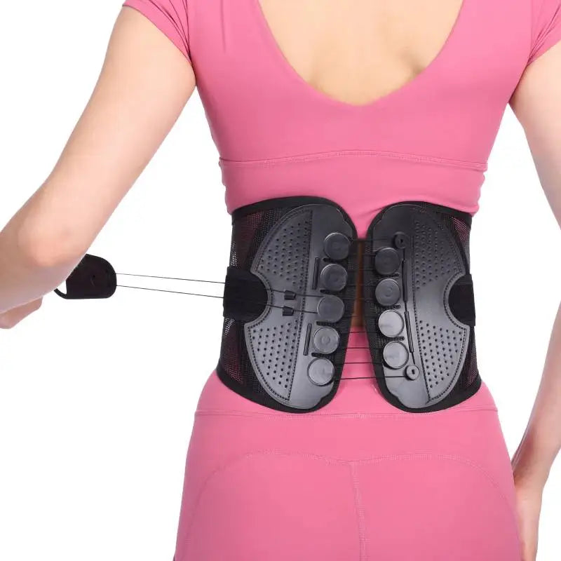Factory Wholesale Adjustable Drawstring Pulley System Lumbar Lower Support with Cord Rope Pulley System