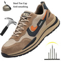 DianSen Zapatos De Seguridad Lightweight Mens Womens Steel Toe Anti-Punctur Indestructible Boots Safety Boot Wear-resisting 6-12