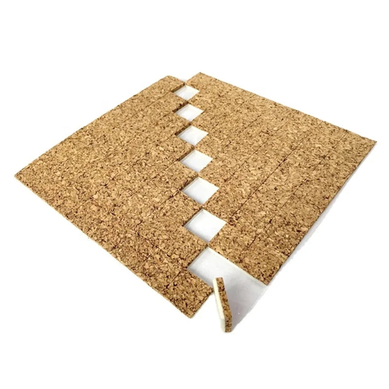 Glass Protecting Adhesive Cork with Cling Foam Cork Separator Pads