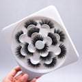 ET-10 Wholesale False Eyelashes Makeup Tools Eyelash Bracket Mink Lash Empty Tray Eyelash Package Custom Flower Mink Lash Tray