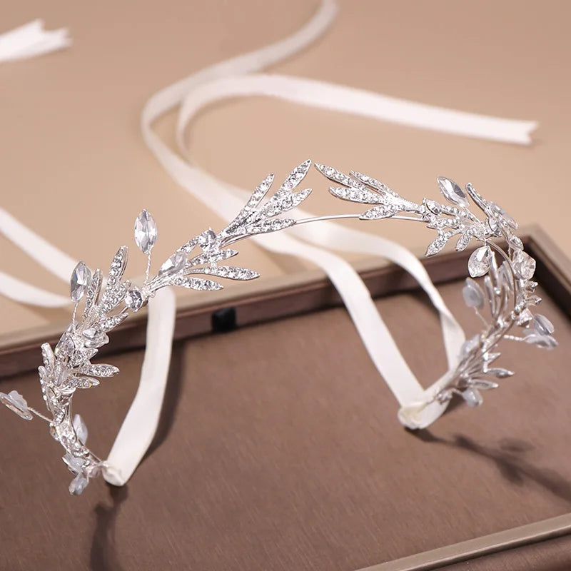 2019 New Arrival Crystal Bridal Headpiece Crowns Pageant Round Crystal Tiara Headband Wedding Crowns and Veils