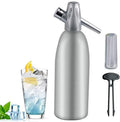 Sliver Soda Siphon CO2 Dispenser Water Bubble Generator Cool Drink Cocktail Aluminum Home Bar DIY Soda Maker