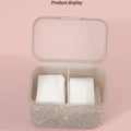 Desktop Diamond studded Cosmetics Storage Box Nail Wipe Storage Manicure Tools for Nail Salon Beauty