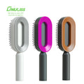 ONUMALL Model 17677 Compact Ionic Hairdressing Brush Portable Rotating Cushion Massager Comb Airbag Nylon Plastic Soft