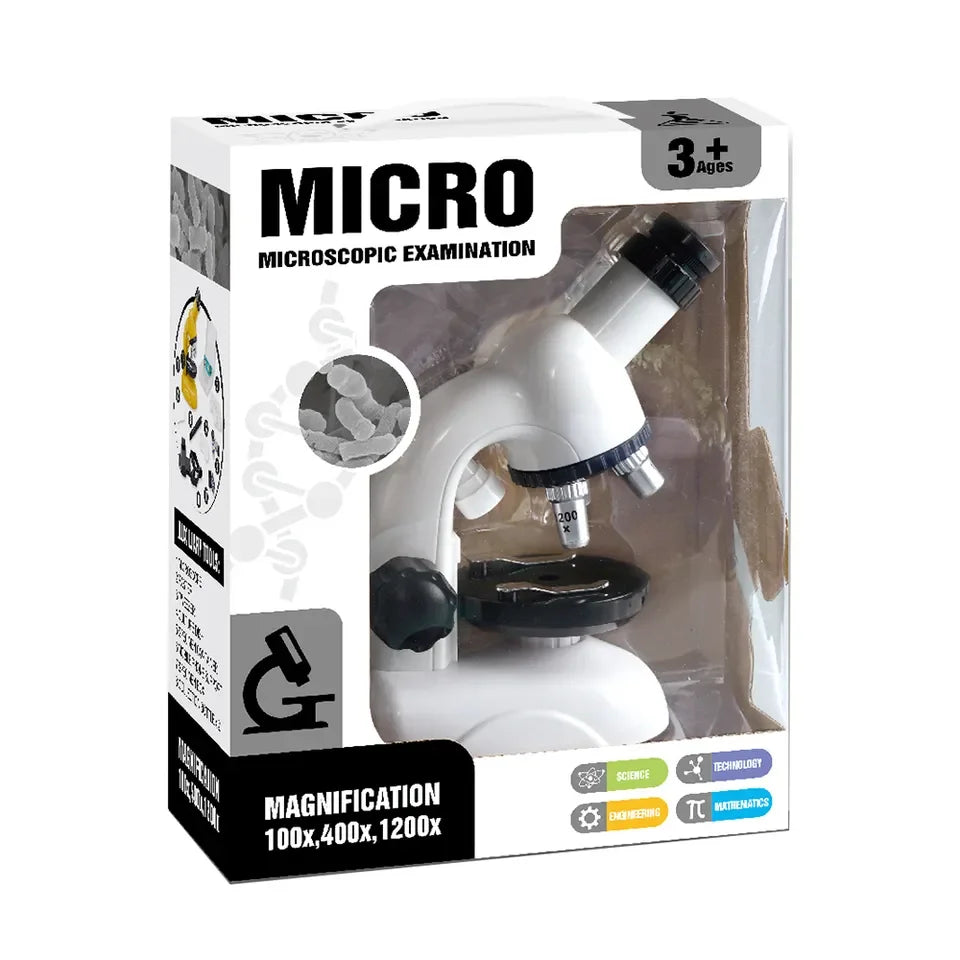 Children's Educational Science Learning Toys Set Students Microscope Science Kit Toy for Kids