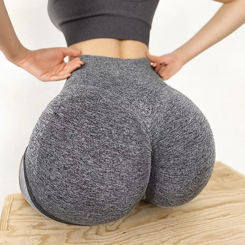 Fitness Yoga Shorts High Waisted Breathable Stretch Peach Butt Lift Tight Quick Drying Yoga Pants for Women