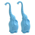 Custom BPA Free Cute Elephant Silicone Reusable Mini Tea Filter Infuser Strainer
