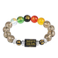 Feng Shui Obsidian Natural Tea Crystal Five-Element Prosperity Attract Wealth Good Luck Bracelet Men Women