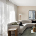 Custom Made Designer Tulle Curtains Grommet Polyester Fabric Window  Curtains for Hotels Cafes