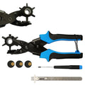 YUHANG DIY Steel Leather Hole Punch Tool Kit Soft Grip Plastic Handle OEM Customized Belts Puncher Pliers Metric Measurement