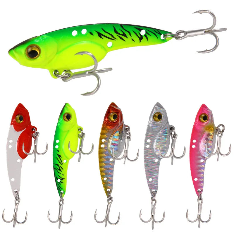 VIB Lures 7.5/13/18g Long Throw Metal Blood tank Hook Sea Fishing Freshwater Bass Lures