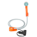 Bathroom Shower Set Portable Rechargeable Shower Head With Low Noise Pump PVC Hose & Battery
