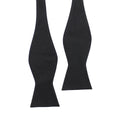 Bowtie Gentleman Tuxedo Fashion Solid Color Adjustable Woven Detachable Classic Repp Black Silk Self Tie Bow Ties for Men