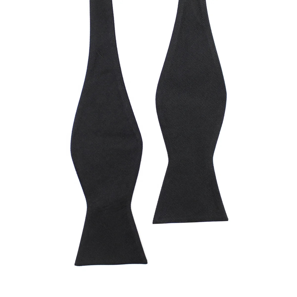 Bowtie Gentleman Tuxedo Fashion Solid Color Adjustable Woven Detachable Classic Repp Black Silk Self Tie Bow Ties for Men