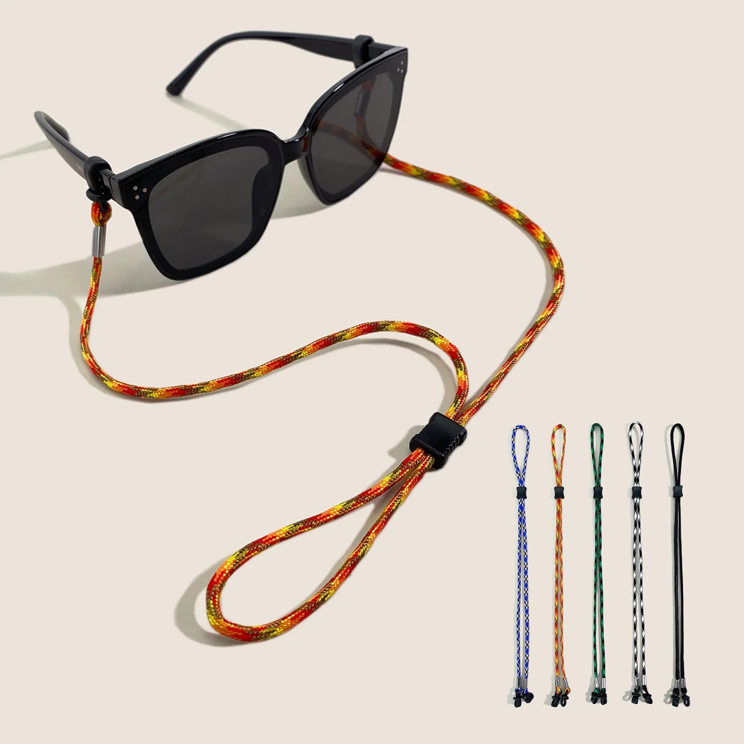 Nonslip Adjust Sports Neoprene Sunglasses Cord Rope String Holder Eye Glass Nylon Polyester Sun Glasses Eyewear Lanyard