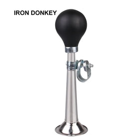 IRONDONKEY 9 Inches Children's Hand Pressed Horn Classic Vintage Metal Twisted Speaker Retro Snail Air Horn Bicycle Bell