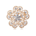 Wholesale Luxury Crystal Flower Brooch Pins Children's Alloy Jewelry Accessories for Wedding Decoration for Parties and Gifts