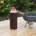 PU Leather Camping Gas Cover Durable Gas Canister Protector Practical Stove Gas Cover for Outdoor Camping Lovers