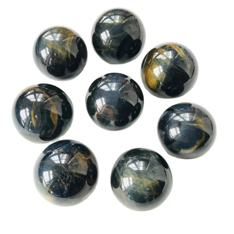 Wholesale Natural Healing Crystal Gemstone Blue Tiger Eye Sphere Decoration