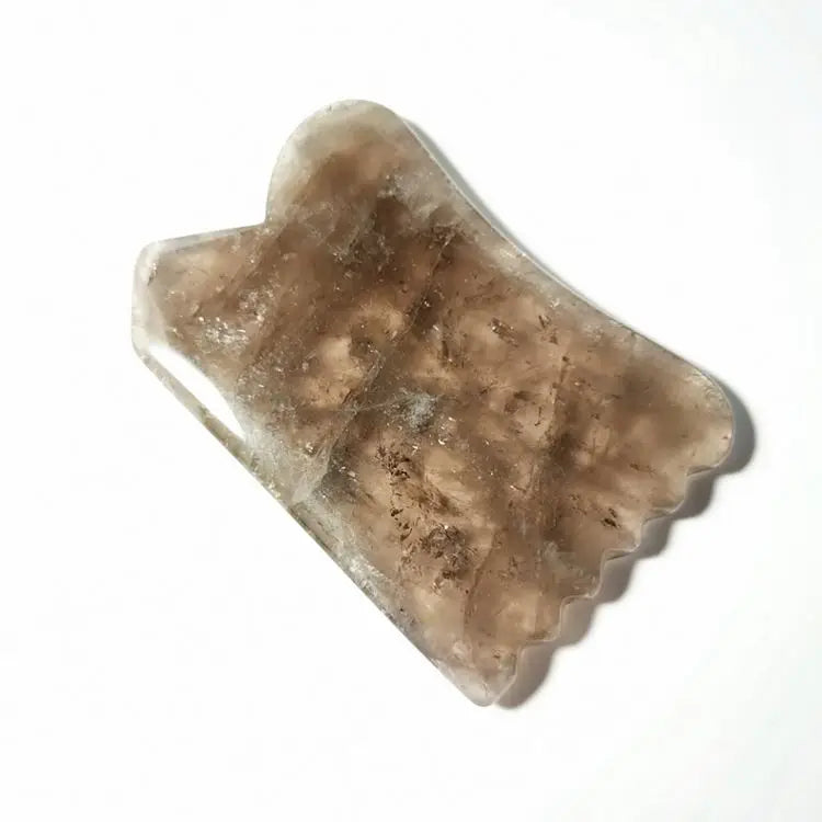 2026 smoky quartz gua sha wholesale natural gemstone jade gua sha tool for face