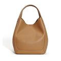 Women's Genuine Cowhide Leather Large Capacity Handbags Fashionable Open Closure Shoulder Purses Ladies Brand Handbags