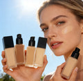 Wholesale Private Label Full Coverage Mineral Liquid Foundation Cream Oil-Control Waterproof Makeup Sunscreen Whitening Dark