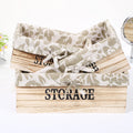 Creative Scents Machine Washable Soft Liner Wooden Storage Box and Decorative Closet Organizer for Cabinets for Tool Storage
