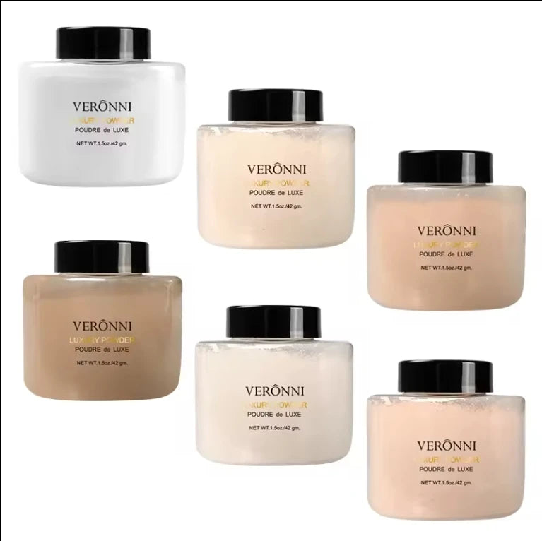 6 Color Women Makeup Banana Face Loose Powder Oil Control Loose Setting Powder