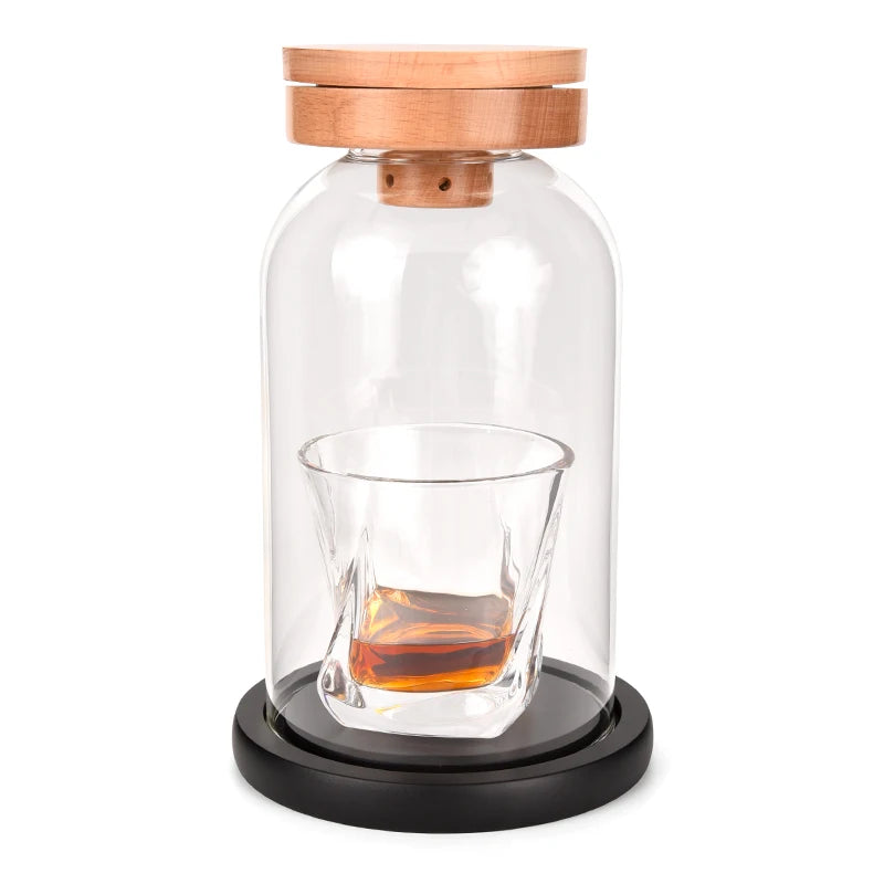WEIBU Old Fashion Smoker New Smoker Glass Cover Set Cocktail Smoker bar Household Smoke Generator