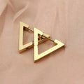 Stainless Steel 3 Color Mini Geometric Earrings Trendy Hoop Huggie Earrings for Women Men Fashion Ear Jewelry (KSS436)