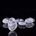 Natural Irregular Clear Quartz Polished Massage Palm Semiprecious Stone Crafts Healing Crystal Pocket Stone
