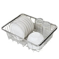 Functional Stainless Steel Retractable Over Sink Dish Drying Rack Kitchen Storage Different Sink Sizes Home Use OEM ODM Design