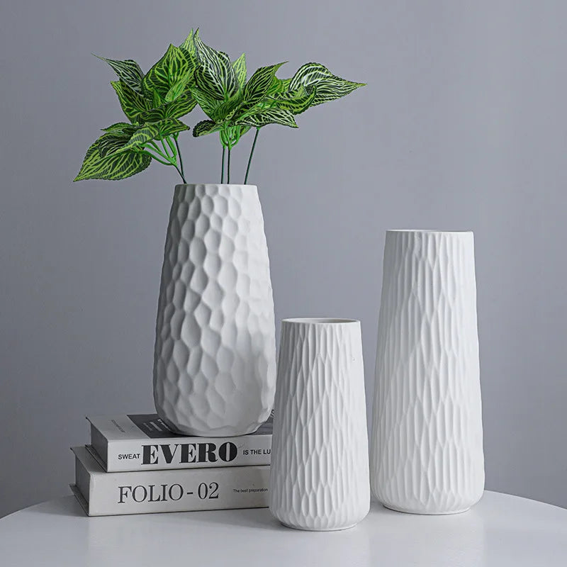 Modern Stripes Design Wedding Centerpieces Decoration Living Room Nordic Style Ceramic Vase
