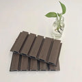 Exterior Composite Cladding Timber Wall Panels Grille Decorative Siding for Hotels Outdoor WPC Co-Extrusion Wood Plastic Fluted