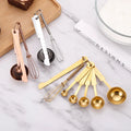 7-Piece Eco-Friendly Cactus Mini Spring Handle Stainless Steel Egg Beater Whisk & Measuring Spoons Set