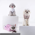 Purple Classic Animal Pattern Dog Jumpers Sweaters Eco-Friendly Polyester Warm Knitted for Winter
