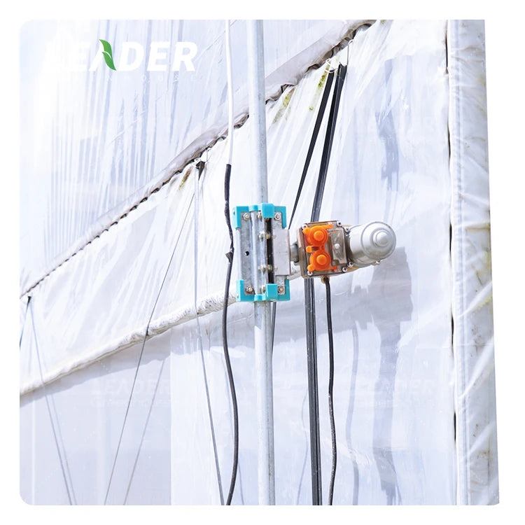 Agricultural Single Span Greenhouse Ventilation System Window Open Electric Winch for Greenhouse Film Roll up Motor