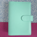 Factory RTS Stylish 20 Color PU Leather Zipper Cash Envelopes Organizer Binder 6-Ring Diary Planner Cover Budget System Binder