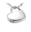 Fashion Jewelry love Memory Keepsake Personality Ashes Necklace Stainless Steel Heart Simple Urn Pendant