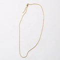 Stacking Jewelry Women Stainless Steel 18K Gold Plating Oval Beads Ball and Snake Chain Necklace