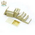Hot Sell 4.33x4.33cm 24k Genuine Gold Leaf Soft Temper Metal Sheets 0.12 Microns Thick Casting for Crafts Edible DIY Painting