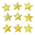 Wholesale Cheap 3D Puffy DIY Satin Star Padded Applique Patches Gold Yellow Sew on Fabric Wishing Stars for Toys Accessory