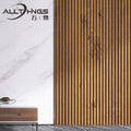 Modern Anti-Static PVC Wood Decking Wall Panel Grey WPC Wall Cladding for Villa Botanical Waterproof Wallpaper Decoration
