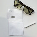 Classic Recycled Materials Lens Bag Custom Logo Packaging Paper Envelope with Non-woven Fabric for Optical Glasses
